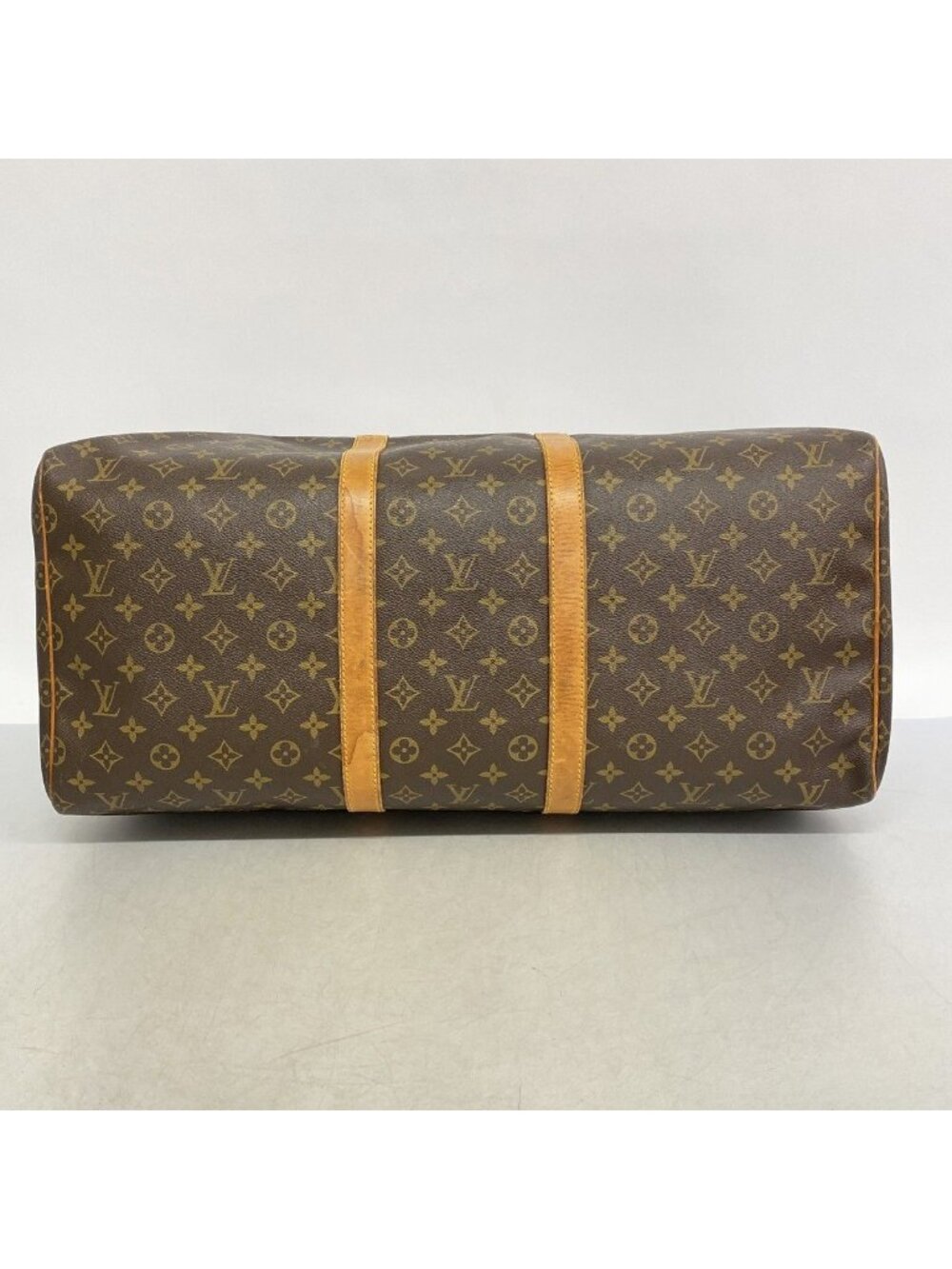 Louis Vuitton Boston Bag Monogram Keepall 55 Brown - Picture 3 of 10